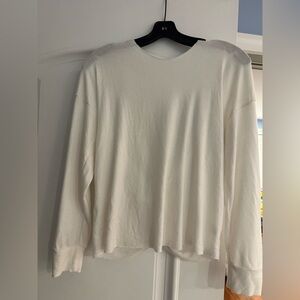 Mila White Cross Back Sweater